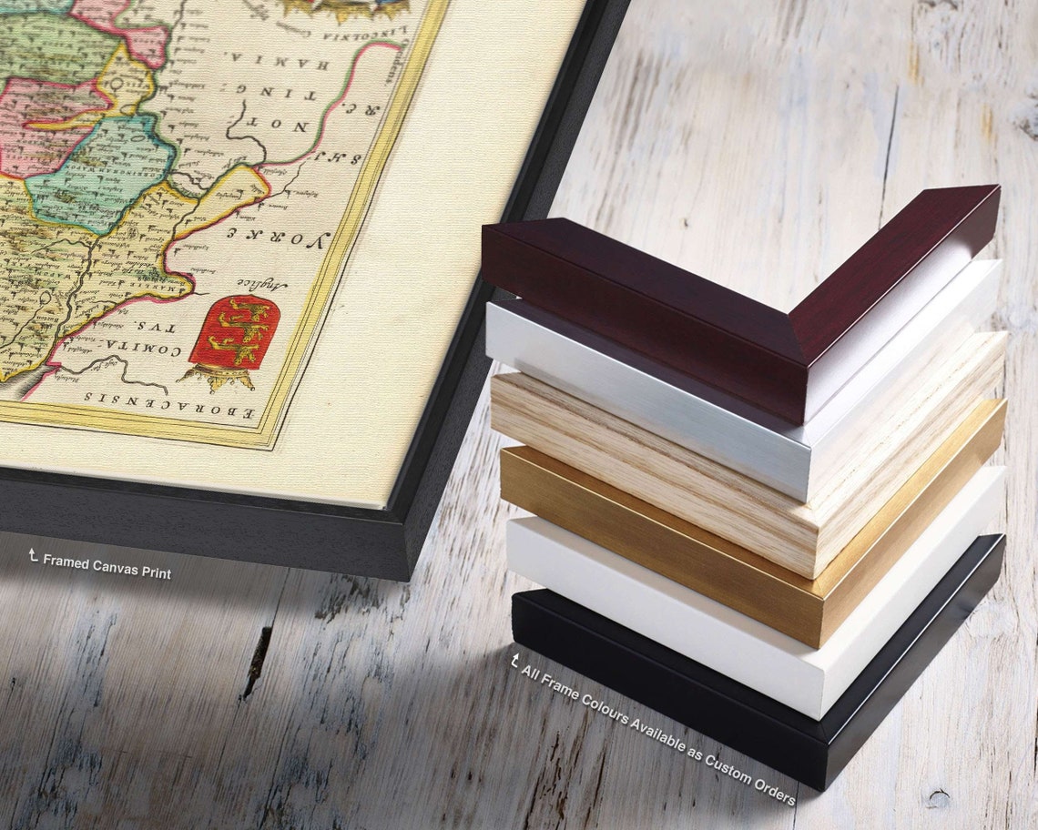 Old Map of Lincolnshire Woodhall Spa Lincoln Granthan Etsy