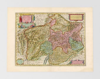 Grisons, Switzerland Old Map | Tinizong, Savognin, Rona, Riom, Andeer, Switzerland, Chur, Sondrio, Chiavenna, Grisons, Alps, Inn, Ticino, Sa