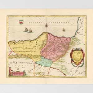 Basque Country Old Map | Durango, Azkoitia, Azpeitia, Bergara, Arrasate Mondragn, Basque Country, Spain, Bilbao, Vitoria Gasteiz, Elgoibar,
