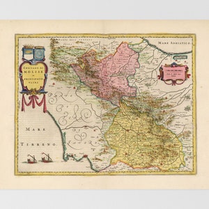 of Campobasso Old Map | Benevento, Montesarchio, Santagata De Goti, Bojano, Southern Italy, Italy, Salerno, Ariano Irpino, Fogg, Italian