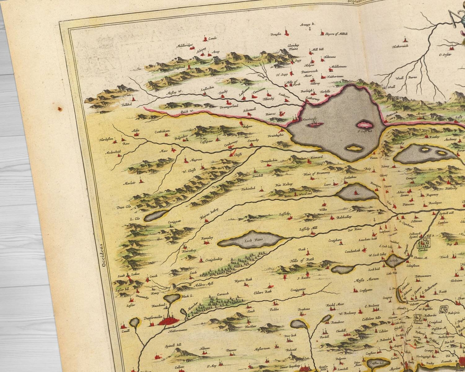 Fife Old Map Cowdenbeath, Cardenden, Lochgelly, Ballingry, Kelty, Fife, United Kingdom