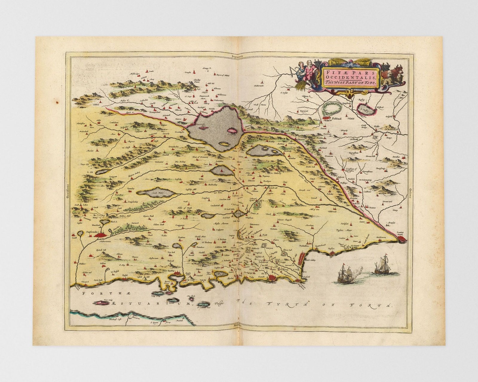 Fife Old Map Cowdenbeath, Cardenden, Lochgelly, Ballingry, Kelty, Fife, United Kingdom