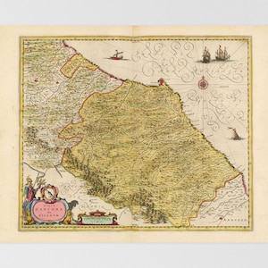 Karte der Region Marken | Macerata, Tolentino, Ancona, Fabriano, Falconara Marittima, Marken, Italien, Civitanova Marken, Porto Santelpidi, Rec