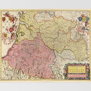 Landkarte von Frankreich | Agen, Bordeaux, Toulouse, Brive La Gaillarde, Tarbes, Südwesten, Frankreich, Gironde, Pyrenäen, Garonne, Landes, Dordogne, Pyrn