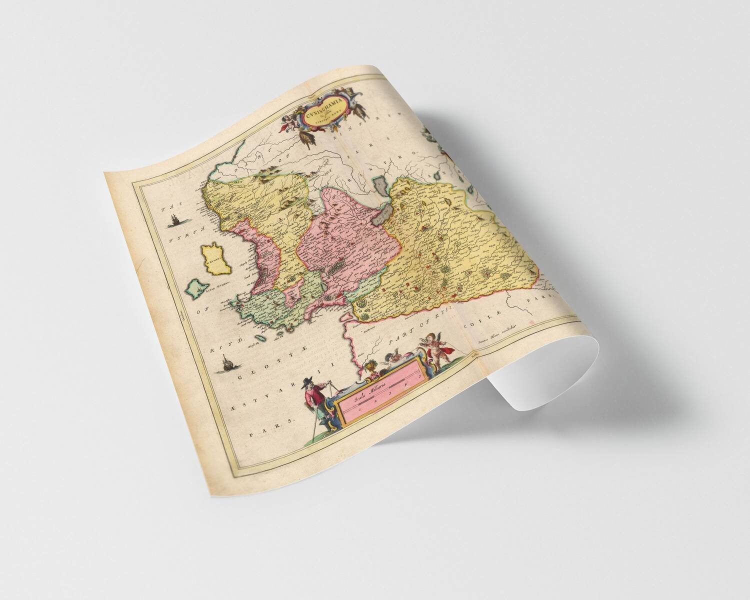 North Ayrshire Old Map Beith, Paisley, Largs, Kilmarnock, Kilwinning