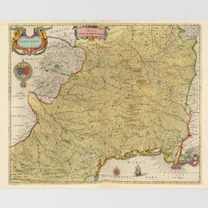 Karte von Südfrankreich | Bziers, Montpellier, Toulouse,Nmes, Brive La Gaillarde, Südfrankreich, Frankreich, Aveyron, Zentralmassiv, Dordogn