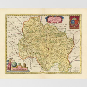 Lot Old Map | Cahors, Bouzis, Calvignac, Concots, Espre, Southwestern, France, Aurillac, Tulle, Brive La Gaillarde, Lot, Dordogne, Tarn Et G