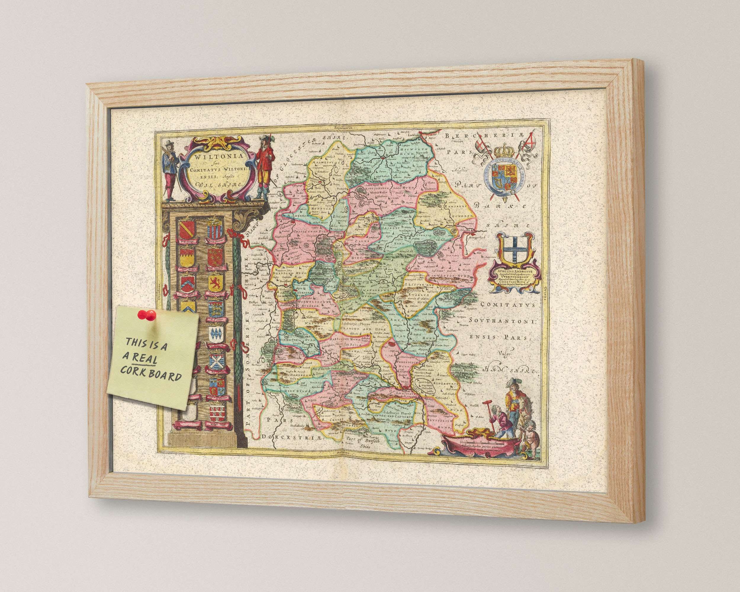 Wiltshire Old Map Bath Devizes Westbury Chippenham - Etsy UK