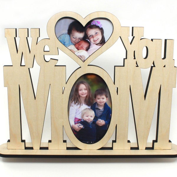 We Love You Mom Picture Frame - Etsy