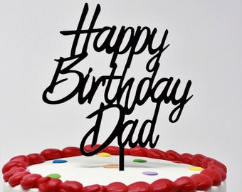 Happy Birthday Dad Cake Topper