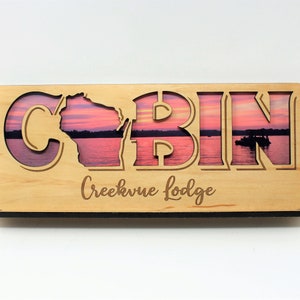 WI Cabin Bilderrahmen personalisiert