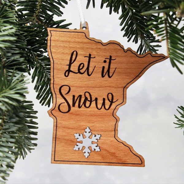 Let it Snow MN Ornament