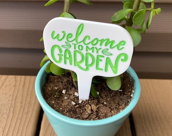 Welcome to My Garden Plant Stake