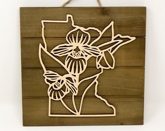 MN State Flower Sign