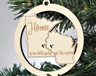 MN & WI Home Ornament