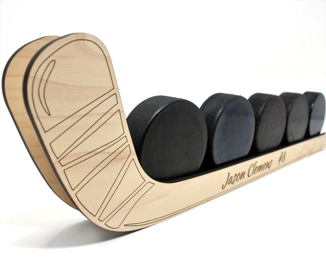 Personalized Hockey Puck Display Shelf Etsy