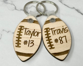 Personalized Football Keychain