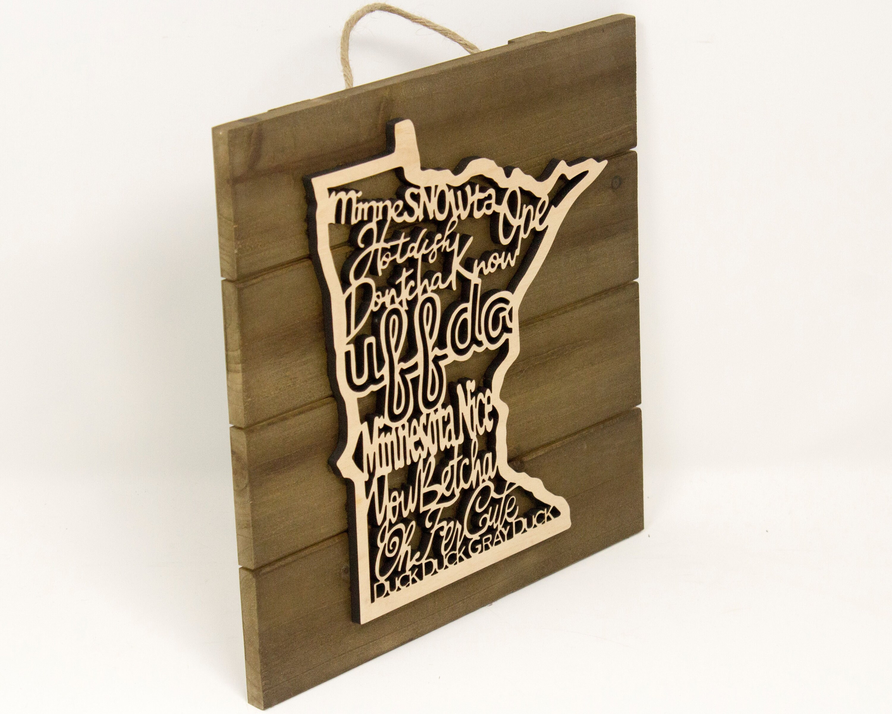 Minnesota Sayings Wall Sign Etsy