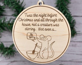 Funny Night Before Christmas Ornament