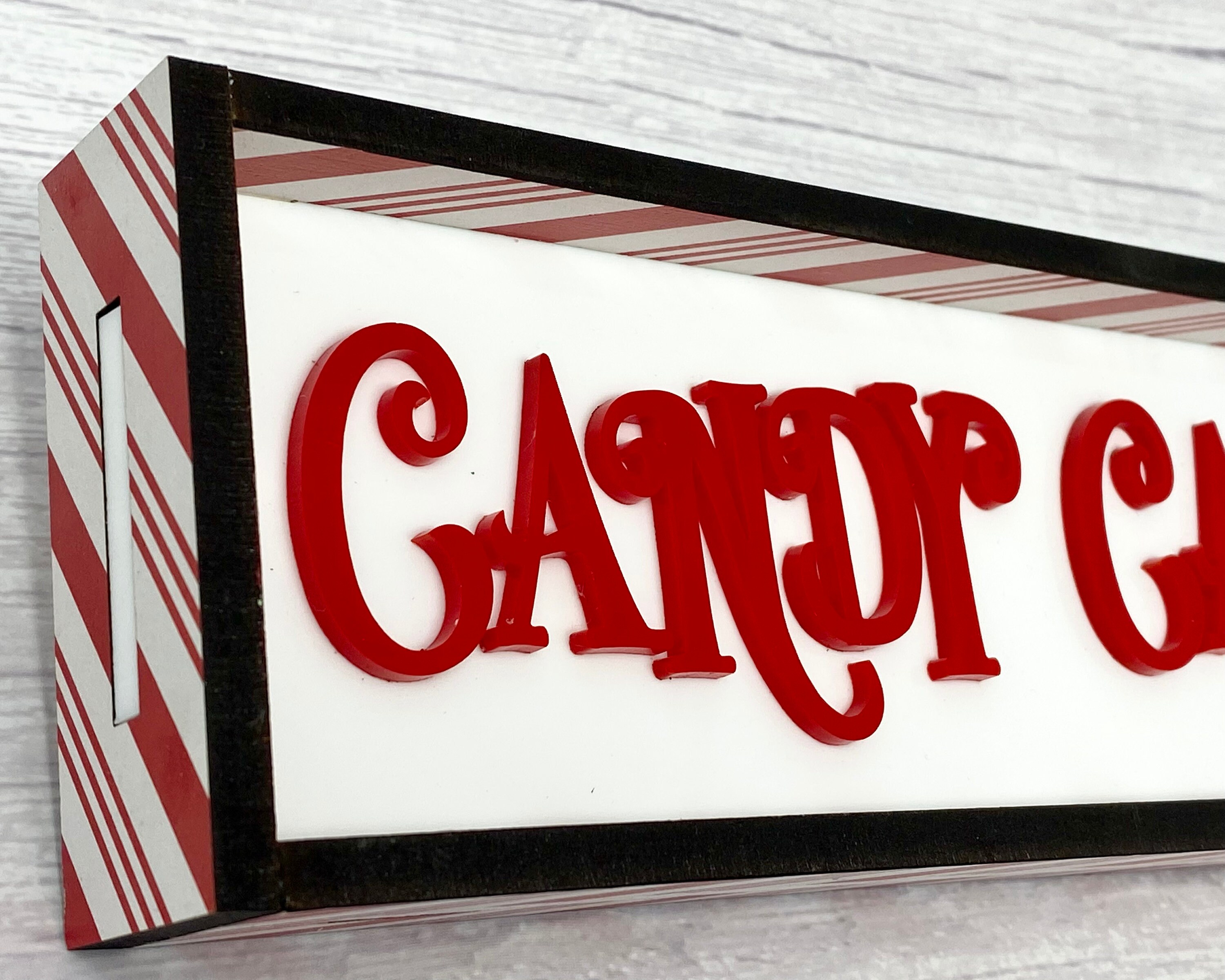 Candy Cane Lane Sign Etsy