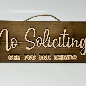 No Soliciting Sign