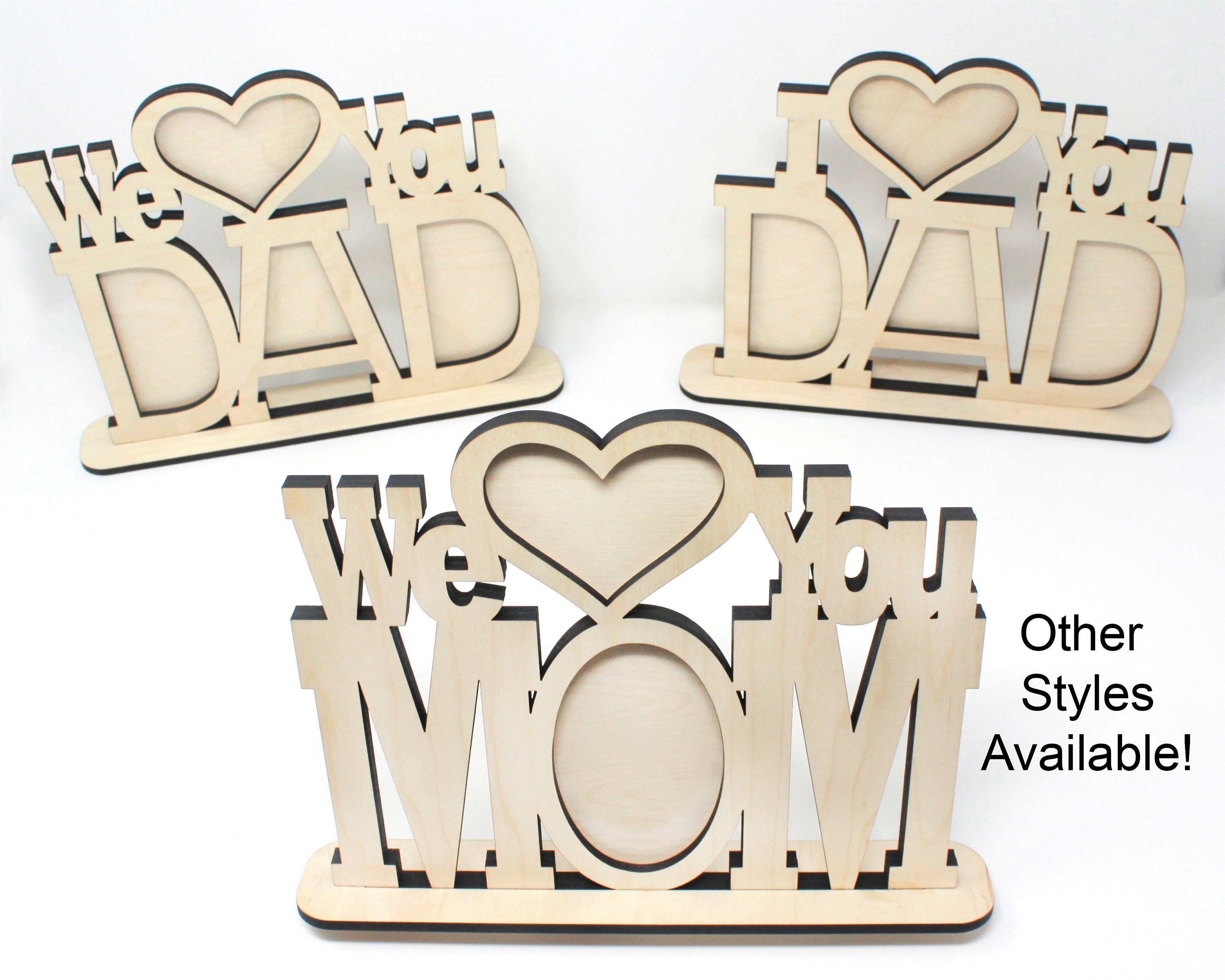 I Love You Mom Picture Frame Etsy