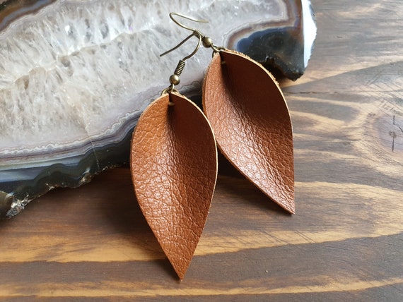 Buy Tiny Leaf Earrings, Stud Earrings, Gold Leaf Earrings, Small Earrings,  Minimalist Earrings Online in India - Etsy