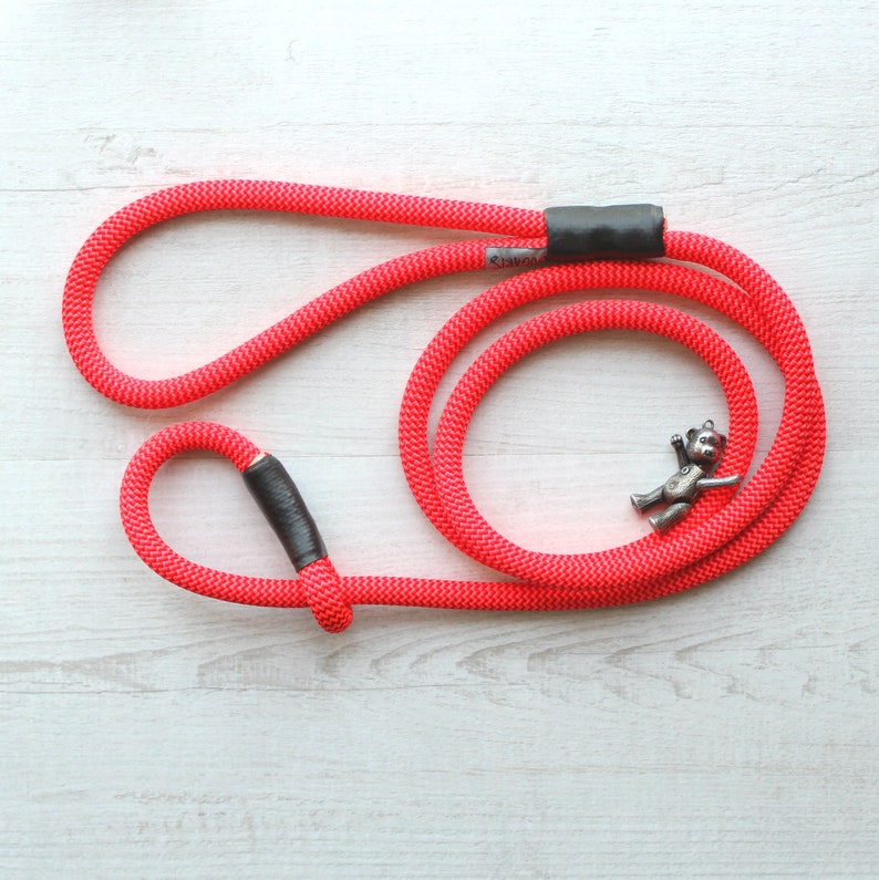 Climbing Rope Slip Lead Dog Leash EASY // Slip Rope Leash // Etsy