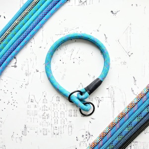 Collar deslizante para perro con cuerda de escalada SLIP // elige tu color