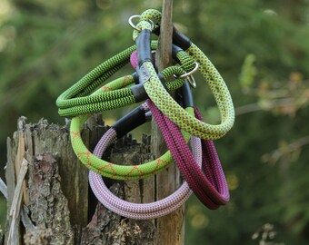Climbing Rope Slip Dog Collar AMANI // choose your color