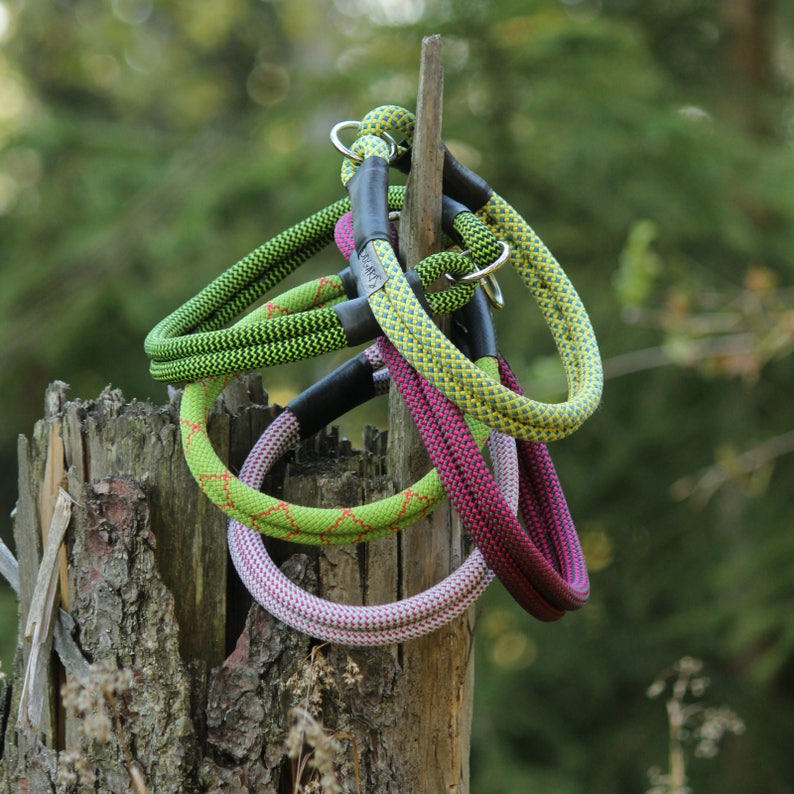 Climbing Rope Slip Dog Collar AMANI // Choose Your Color Etsy