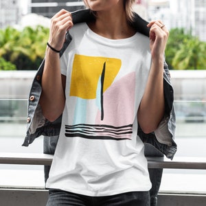 Sun Tshirt, Abstract Tshirt, Art Drawing Shirt, Colorful Shirt, Art Tshirt, Minimalist Tee, Aesthetic Tshirt, Trendy Tshirt, Art Lover Shirt image 4