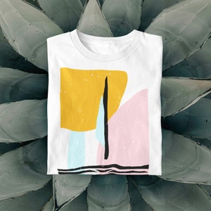 Sun Tshirt, Abstract Tshirt, Art Drawing Shirt, Colorful Shirt, Art Tshirt, Minimalist Tee, Aesthetic Tshirt, Trendy Tshirt, Art Lover Shirt image 3