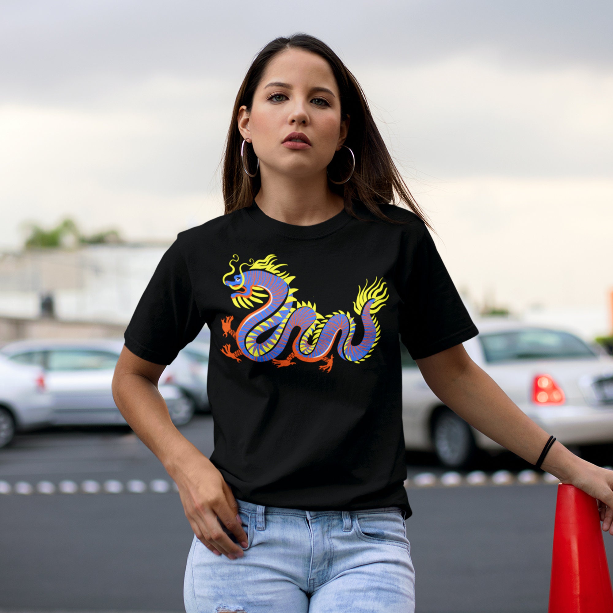 Dragon Shirt Dragon Gift Graphic Printed Tshirt Chinese Etsy