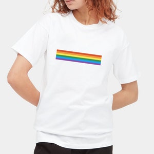 Rainbow Pride Shirt, Gay Symbol Shirt, LGBT Tee, Pride Tshirt, LGBT Pride Flag, Unisex T shirt, Lesbian shirt, Queer Shirt, Bisexual Shirt image 2