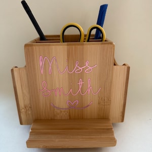 Personalised Revolving Teacher Desk Tidy image 1
