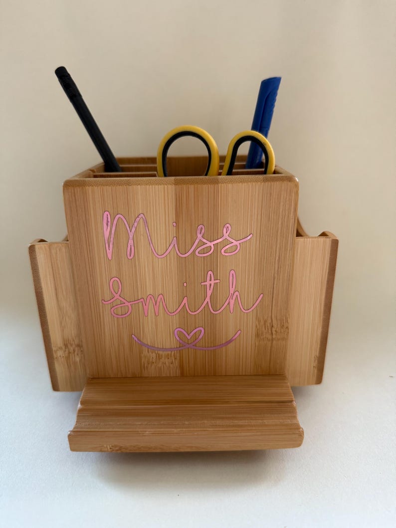 Personalised Revolving Teacher Desk Tidy image 1