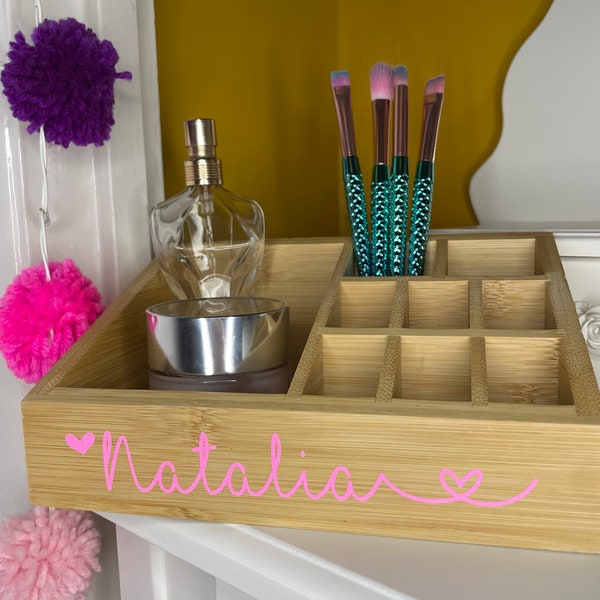 Personalised Cosmetic Organiser, Desk Tidy