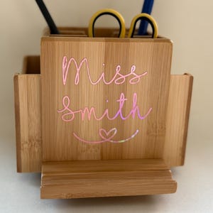 Personalised Revolving Teacher Desk Tidy image 4