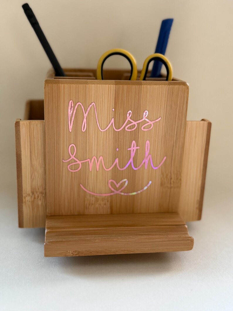 Personalised Revolving Teacher Desk Tidy image 4