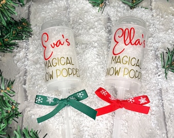 Personalised Magical Christmas Snow Popper, Christmas Eve Box,
