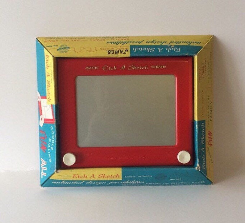 Vintage 1960s Etch A Sketch 505 by Ohio Art Co Magic Screen Etsy