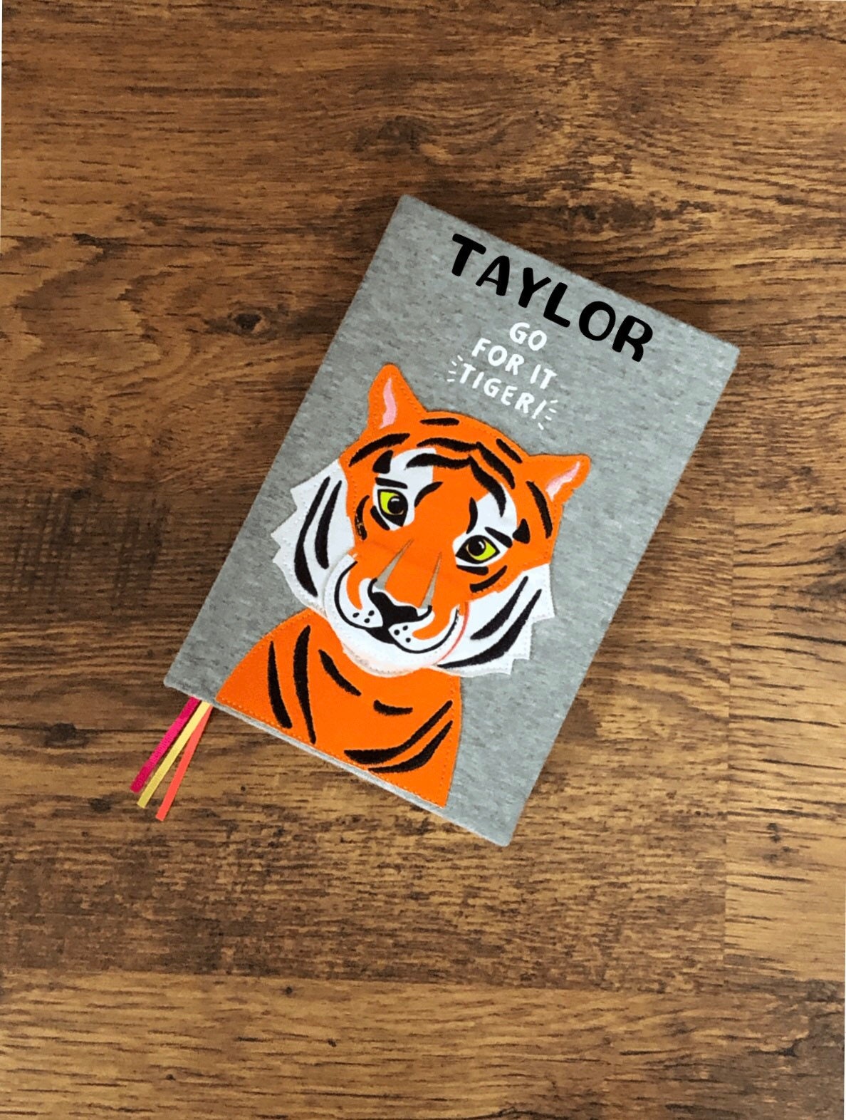 Tiger notebook personalised A5 notebook big cat note book Etsy