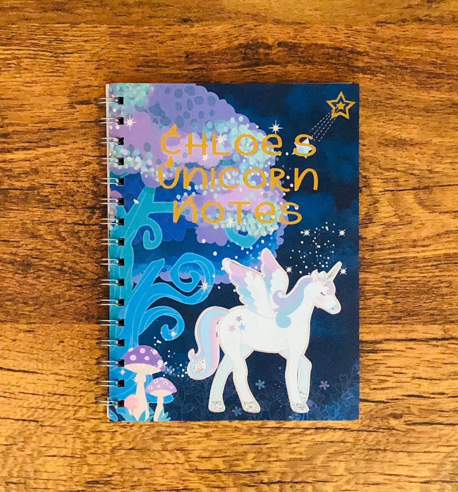 Unicorn Project Notebook Personalised A5 Note Book for Girls Etsy UK