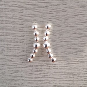 Crawling Earrings, Ear Jacket Earrings, Ear Crawler Earrings, Ear Climber Earrings, Long Climbers, Silver Climbing Earrings