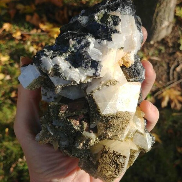 Calcite, Pyrite, and Galena Specimen // 2 pounds // Cabinet Size // Large Multi Mineral Display Specimen // Large Mineral Specimen