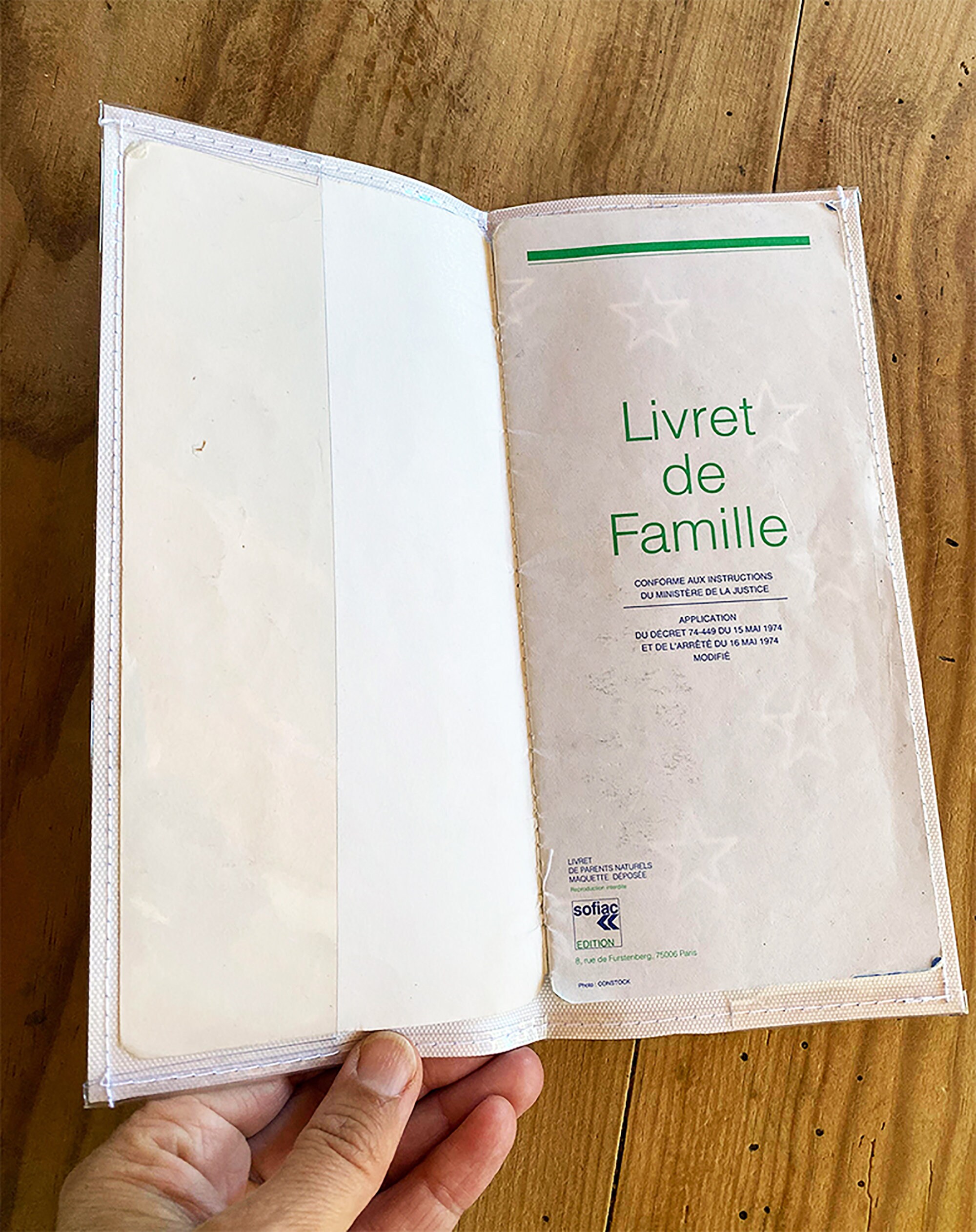 Protège livret de famille personnalisé, étui pochette personnalisé de  protection du livret de famille - photo et texte de votre choix  (P2057-photo)