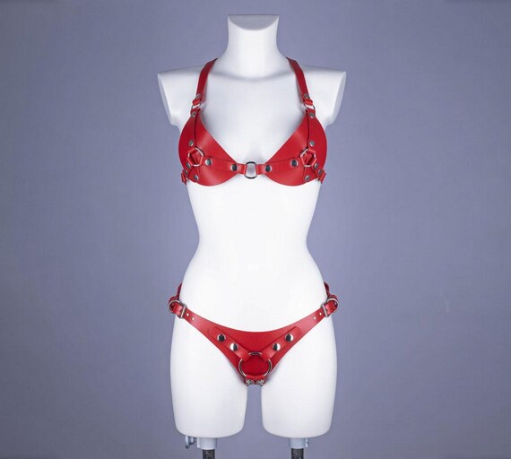 dildo höschen innen Dildo Höschen mit abnehmbaren Ringen, Strapon Harness, Femdom BDSM  Kleidung, Dominatrix Outfit für Pegging, Plus Größe Leder Dessous, MATURE