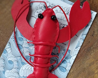 Red lobster brooch