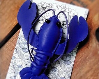 Broche Homard bleu